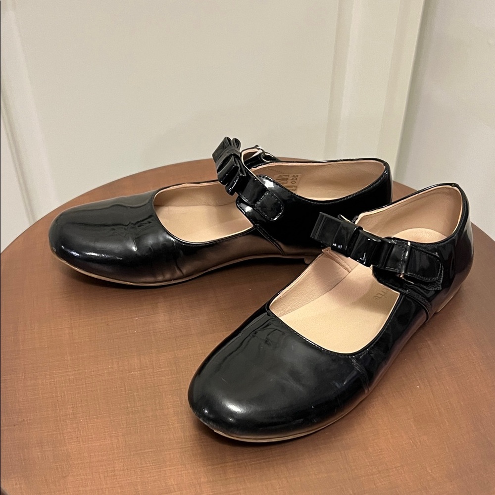 Elephantito Black Patent Mary Jane Shoes